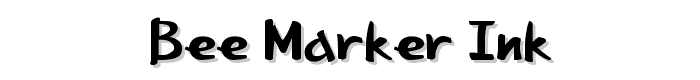 Bee Marker Ink font